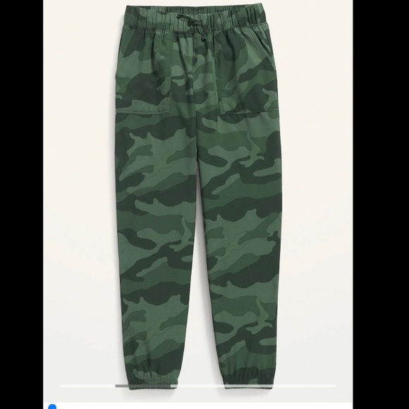 Old Navy Other - New OLD NAVY Girls Stretchtech Jogger Performance Pants Green Camo Camouflage
